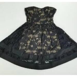 Dress beautiful lace strapless dress